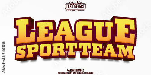 Sports editable text effect, customizable game and competition 3d font style