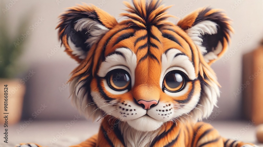 Fototapeta premium A tiger illustration