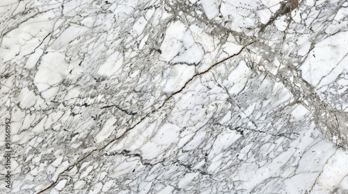 A close-up of white marble with subtle grey veins, perfect for elegant and sophisticated background designs