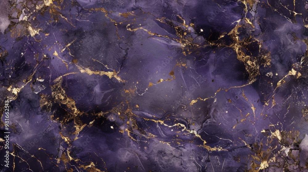 A deep purple marble texture with gold veins, creating a rich and royal background for upscale designs A deep purple marble texture with gold veins, creating a rich and royal background for upscale designs