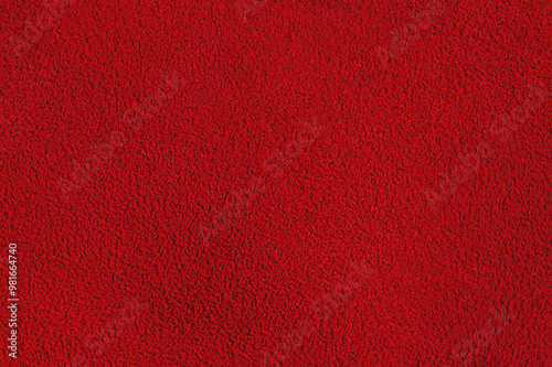 Red suede background macro photo. Suede texture.