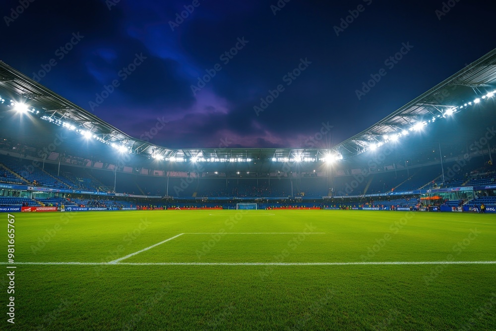 the soccer stadium with the bright lights , ai the soccer stadium with the bright lights , ai