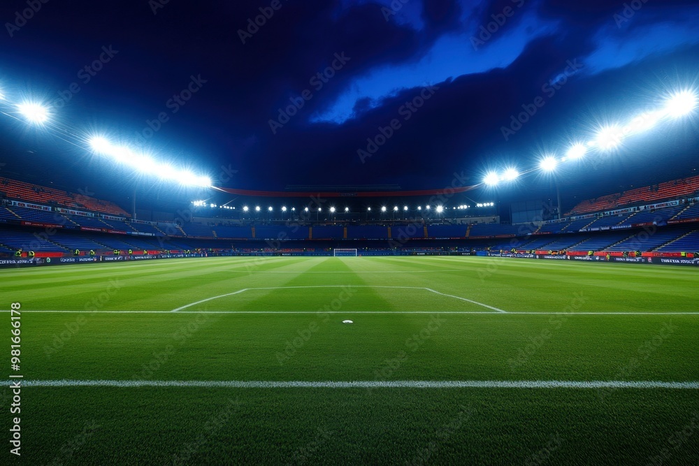 the soccer stadium with the bright lights , ai the soccer stadium with the bright lights , ai