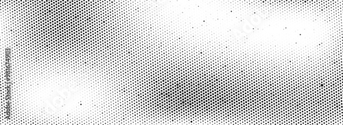 Grunge halftone sand background. Fading grit noise texture. Bitmap dust particle gradient wallpaper. Retro pop art pixel backdrop. Anime or manga comic overlay. Vector dots or speckles vanishing print