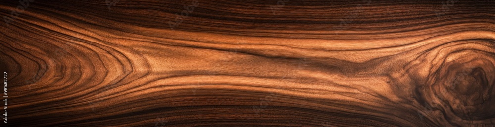Close-up of walnut wood showcasing rich texture and natural patterns, ideal for design projects highlighting the beauty of the material.