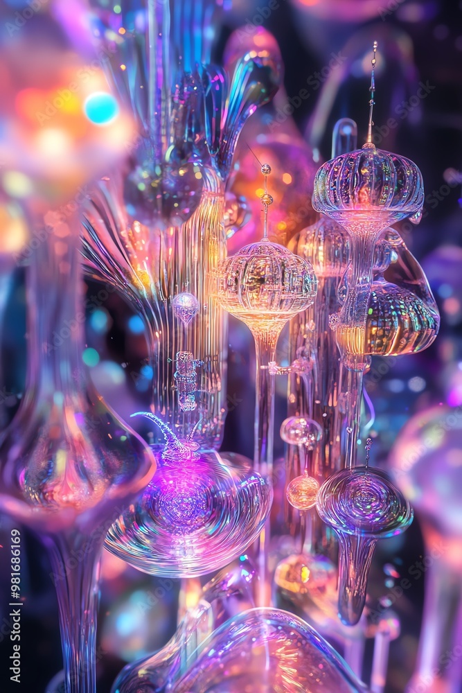 A breathtaking panoramic view of a fantasy world merging with scientific discoveries A breathtaking panoramic view of a fantasy world merging with scientific discoveries