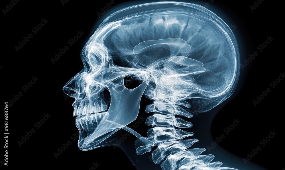 X-Ray Image Showing Detailed Bone Structure X-Ray Image Showing Detailed Bone Structure