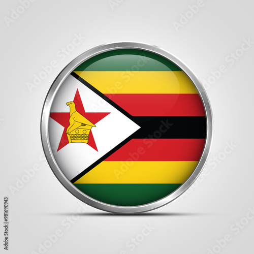 silver plate with glossy flag. Zimbabwe flag stamp. made in stamp isolated in white background. royal, allegiance, symbol, minimal, vector, 3d, icon, illustration. Free Download silver plate with glossy flag. Zimbabwe flag stamp. made in stamp isolated in white background. royal, allegiance, symbol, minimal, vector, 3d, icon, illustration. - GFXLoad