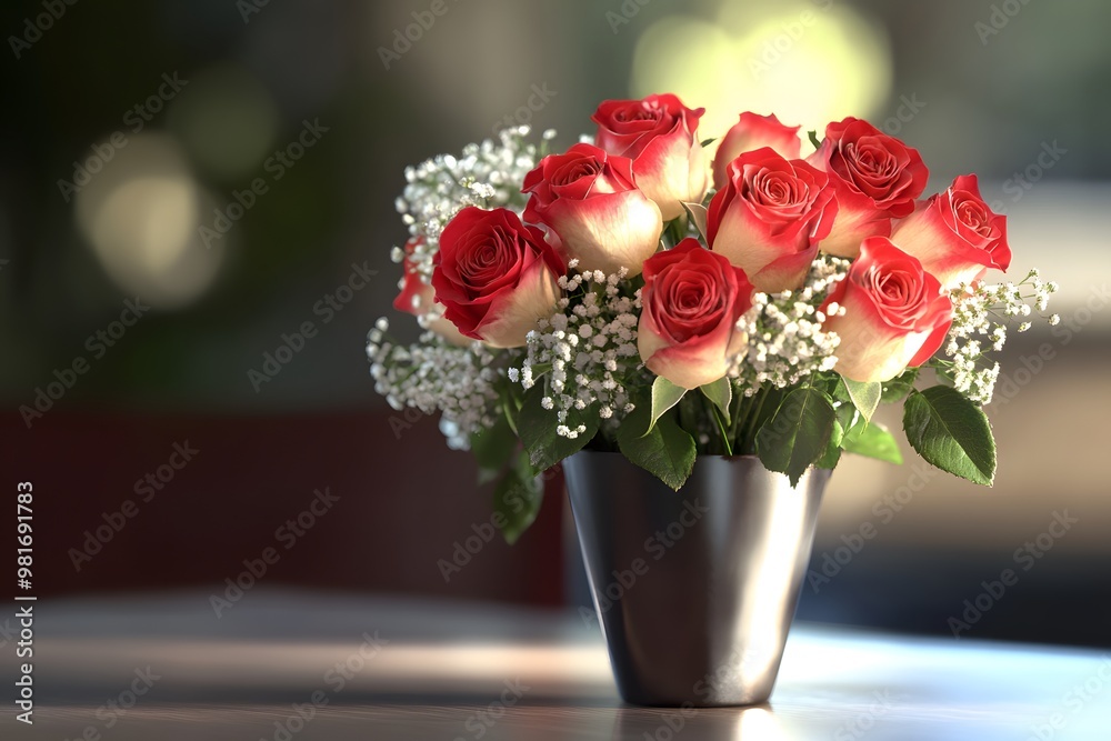 Bouquet of Roses in a Vase Bouquet of Roses in a Vase