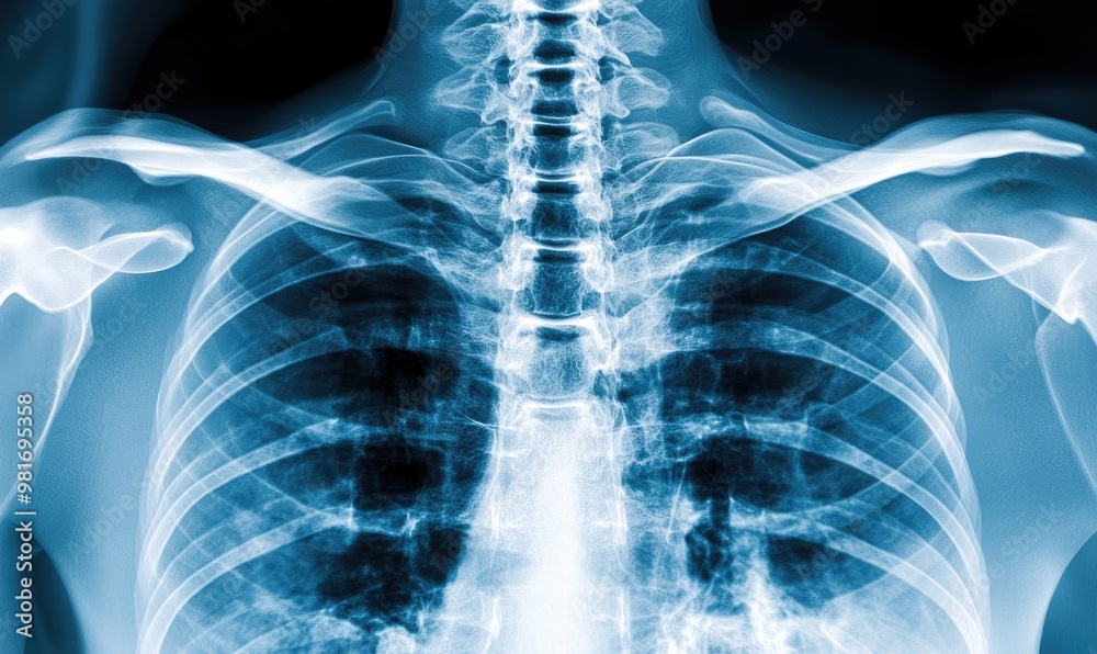 X-Ray Image Showing Detailed Bone Structure X-Ray Image Showing Detailed Bone Structure
