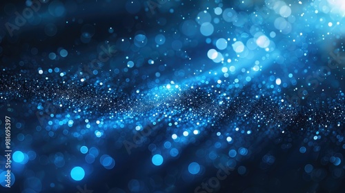 Blue bokeh background with glitter. Perfect for adding a touch of sparkle and magic to your designs.