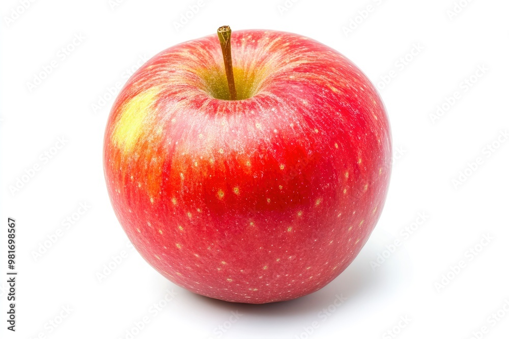 Red apple isolated on white background , ai Red apple isolated on white background , ai