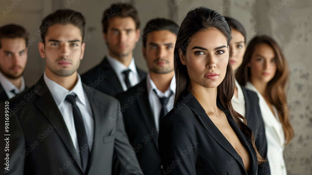 Young attractive business people - the elite business team Young attractive business people - the elite business team