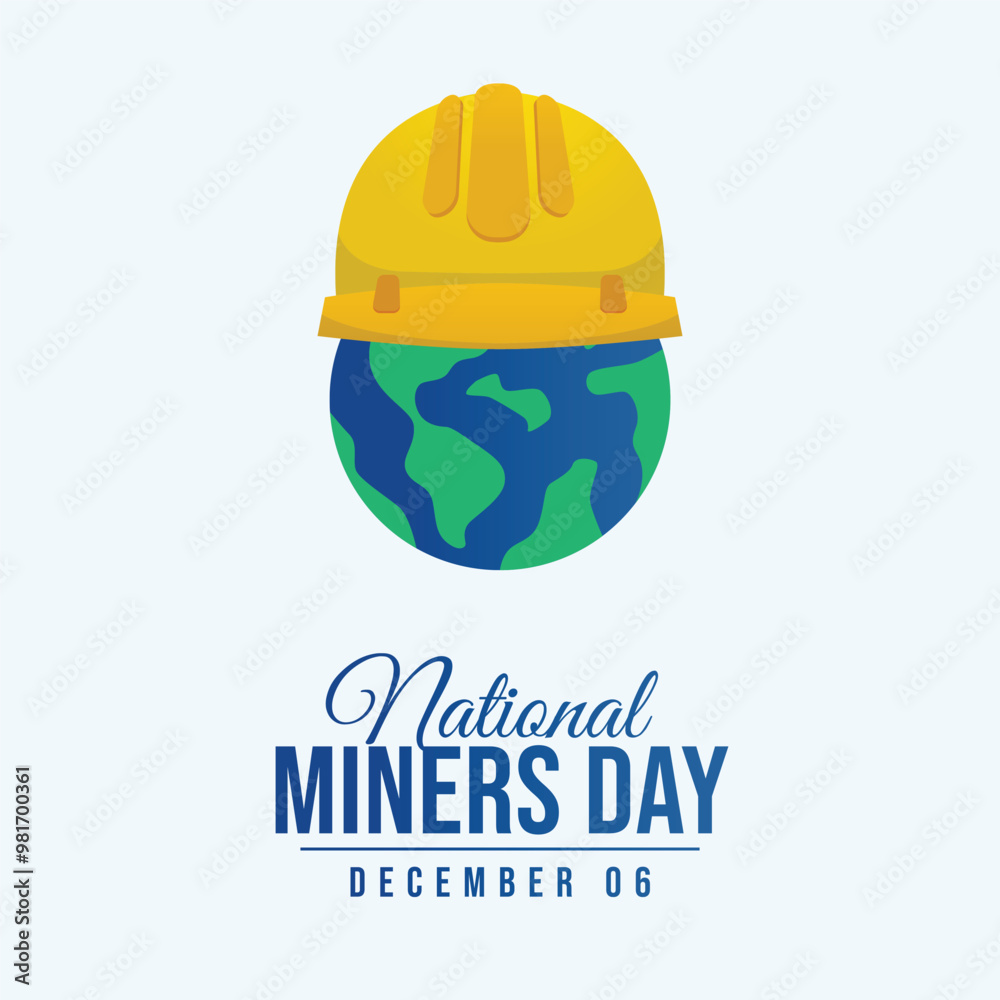 vector graphic of National Miners Day ideal for National Miners Day celebration. vector graphic of National Miners Day ideal for National Miners Day celebration.