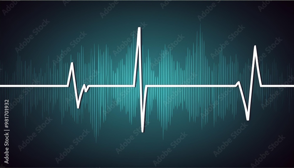 heart beat on monitor heart beat on monitor