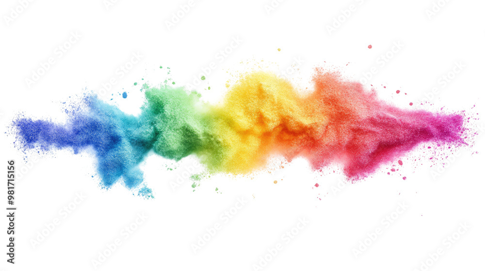Sand flying explosion on a white transparent background Sand flying explosion on a white transparent background