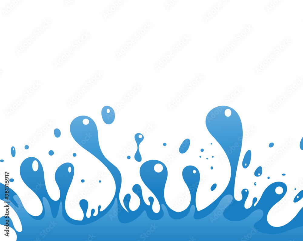 Obraz premium water splash on isolated background