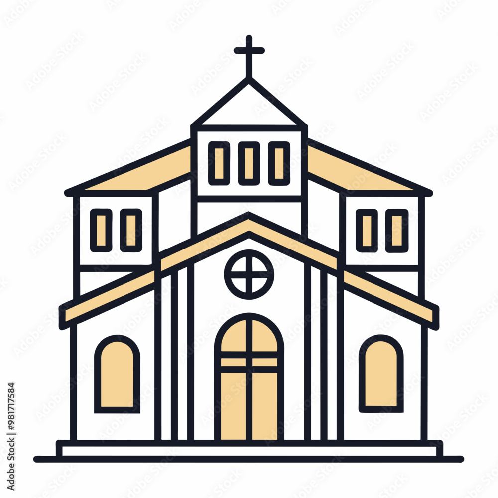 church illustration church illustration