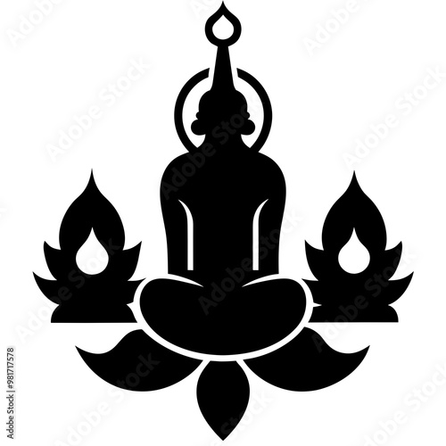 illustration of buddha