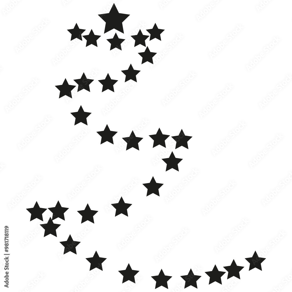 Star swirl icon. Abstract star pattern. Vector celestial symbol. Dynamic spiral design. Star swirl icon. Abstract star pattern. Vector celestial symbol. Dynamic spiral design.