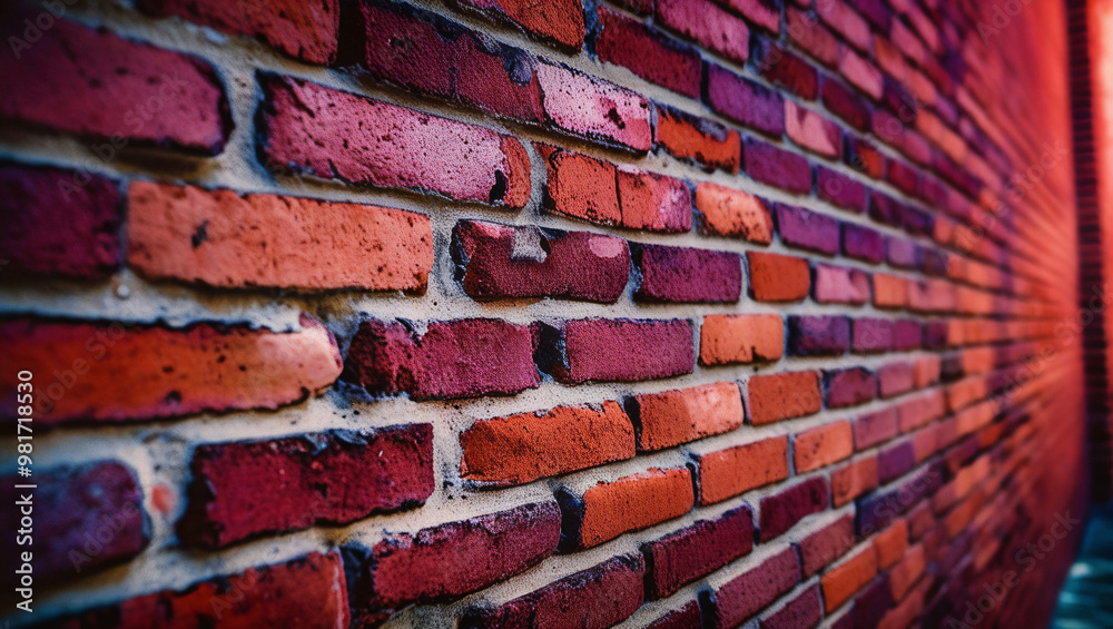 A red brick wall background image that looks very realistic and aesthetic from one angle. A red brick wall background image that looks very realistic and aesthetic from one angle.