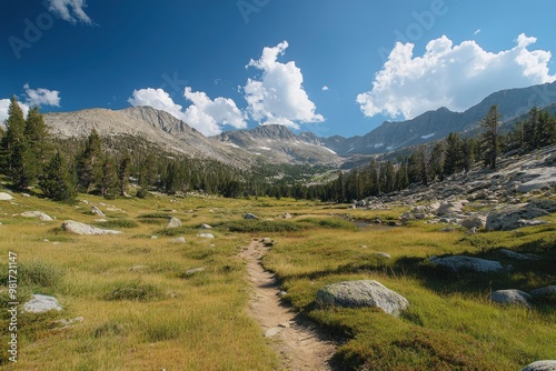 Landscape photo along the Pacific Crest Trail , ai