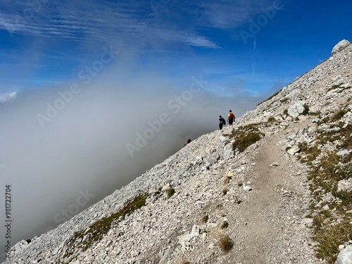 Walking and hiking trails around the Peak of Mangart and in the Julian Alps, Strmec na Predelu (Triglav National Park, Slovenia) - Spazier- und Wanderwege rund um den Mangart-Gipfel (Slowenien) photo