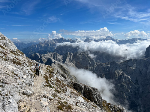 Walking and hiking trails around the Peak of Mangart and in the Julian Alps, Strmec na Predelu (Triglav National Park, Slovenia) - Spazier- und Wanderwege rund um den Mangart-Gipfel (Slowenien) photo