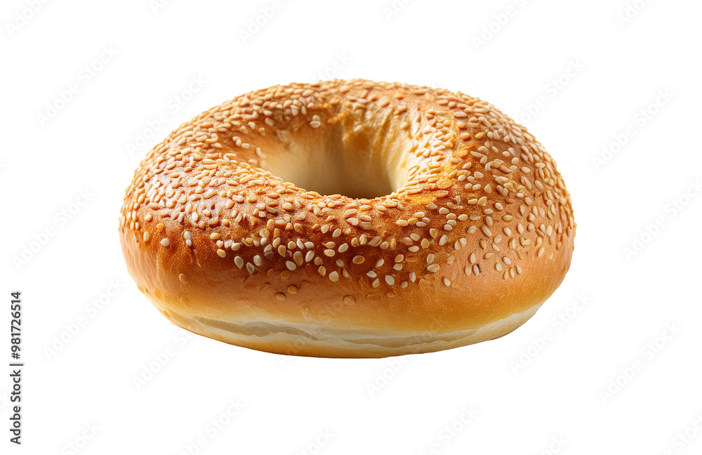Bagel with Sesame Seeds on transparent background Bagel with Sesame Seeds on transparent background
