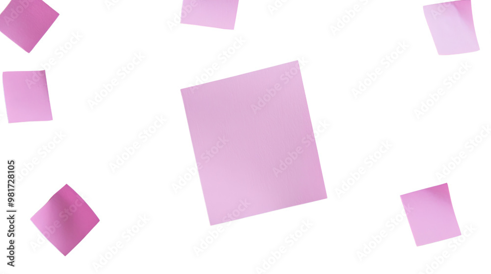 sticky notes on a white transparent background sticky notes on a white transparent background