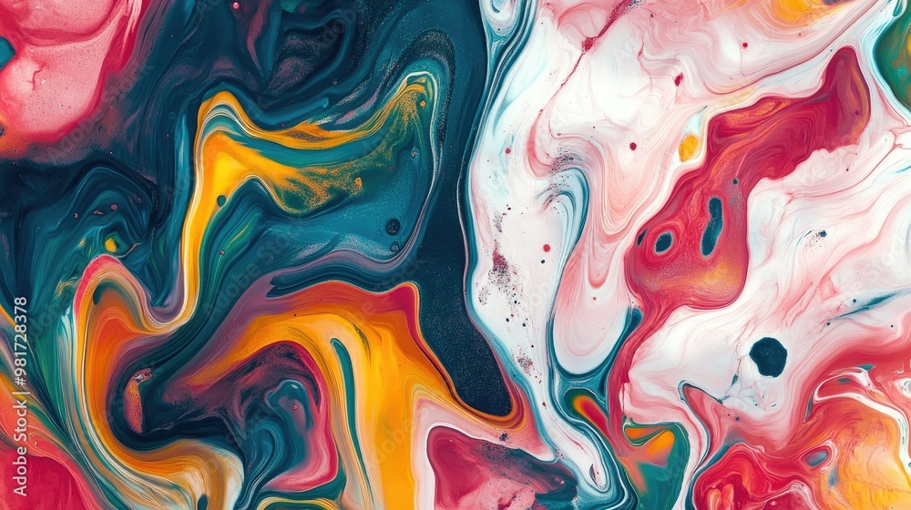 Marbleized texture with vibrant colors Marbleized texture with vibrant colors