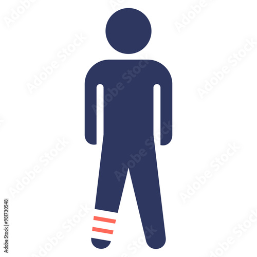 Broken Leg Icon