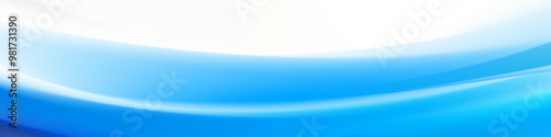 Abstract Blue Wave Banner