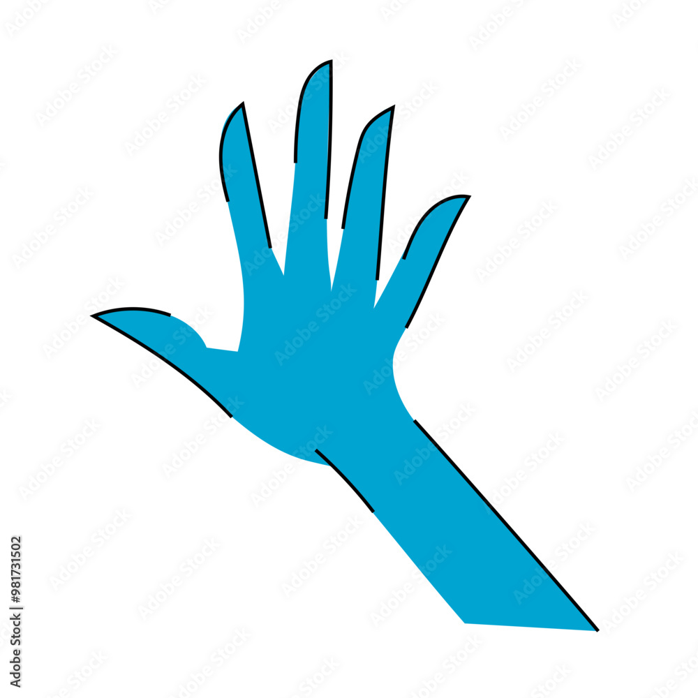 Obraz premium Open hand of stop