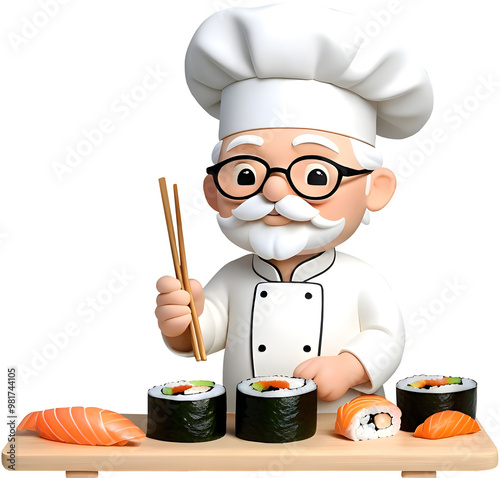 chef with a plate