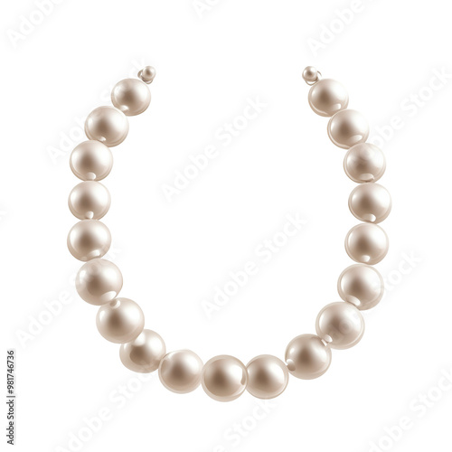 Elegant pearl necklace showcasing timeless beauty, perfect for enhancing any outfit. photo