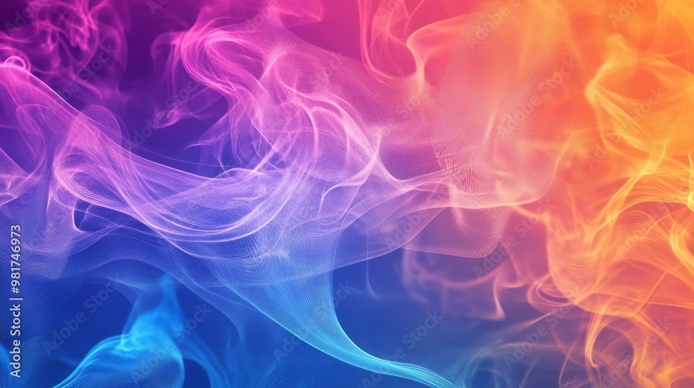 Vector halftone smoke effect. Vibrant abstract background. Retro 80's style colors and textures. Vector halftone smoke effect. Vibrant abstract background. Retro 80's style colors and textures.