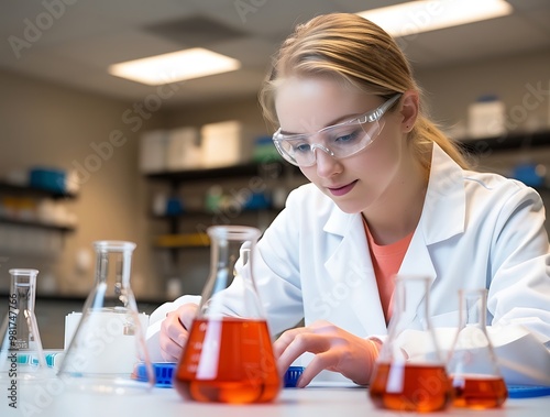 Scientist analyzing a novel active pharmaceutical ingredient in a laboratory setting (23)