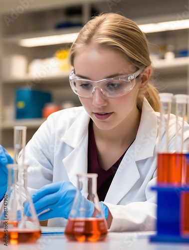 Scientist analyzing a novel active pharmaceutical ingredient in a laboratory setting (23)