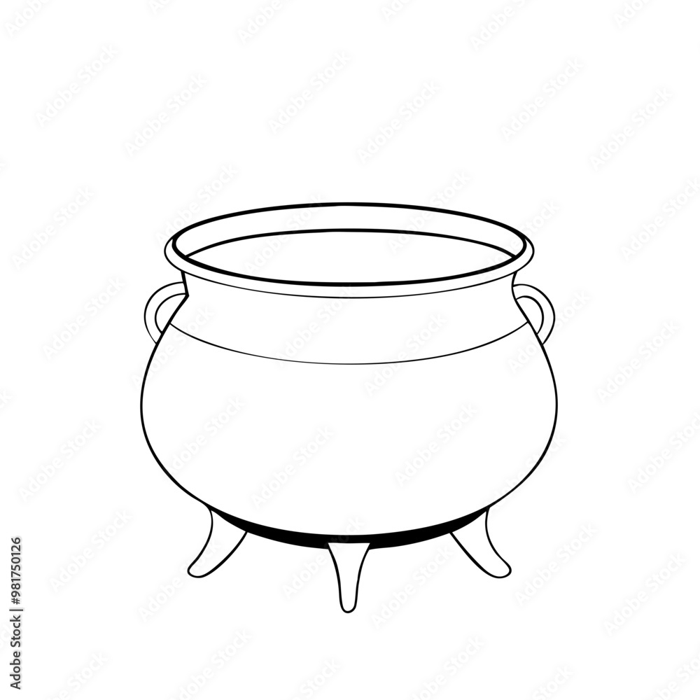 Cauldron illustration on transparent background, witch's brew concept for Halloween Cauldron illustration on transparent background, witch's brew concept for Halloween