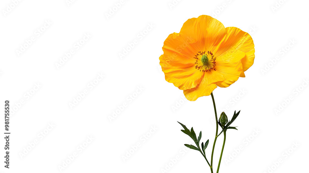 Naklejka premium flower on a white transparent background