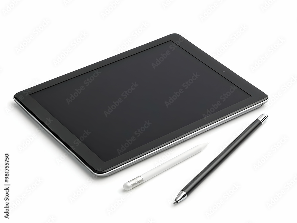 Stylish tablet with digital pen, ideal for creative work, note-taking, and graphic design, showcasing modern technology and utility. Stylish tablet with digital pen, ideal for creative work, note-taking, and graphic design, showcasing modern technology and utility.