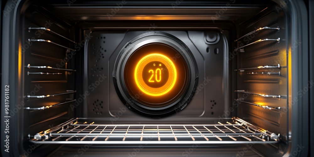 Close-up of a digital temperature sensor placed inside a commercial oven, highlighting precision cooking and advanced food technology.
Close-up of a digital temperature sensor placed inside a commercial oven, highlighting precision cooking and advanced food technology.