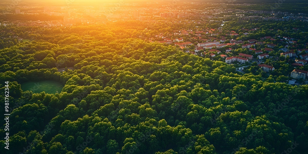 City expansion overtakes a green forest, symbolizing the environmental impact of urban sprawl and unsustainable land use
City expansion overtakes a green forest, symbolizing the environmental impact of urban sprawl and unsustainable land use