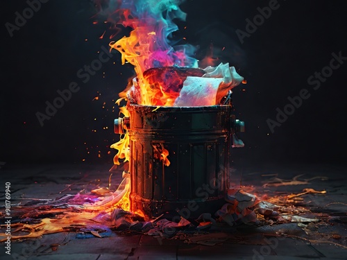fire burning in a fireplace