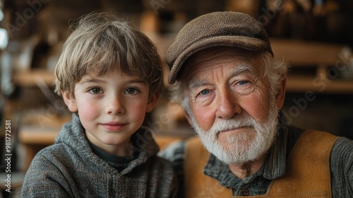 Generations Together: A Portrait of a Grandfather and Grandson