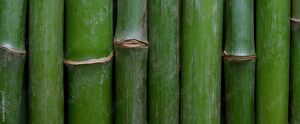 Horizontal green bamboo texture for nature-themed wall art or print decor Horizontal green bamboo texture for nature-themed wall art or print decor