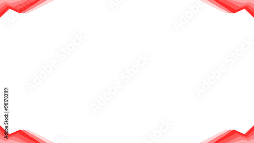 Background white with red border. Vector can be used for banners, posters, power points, templates, slides, etc.