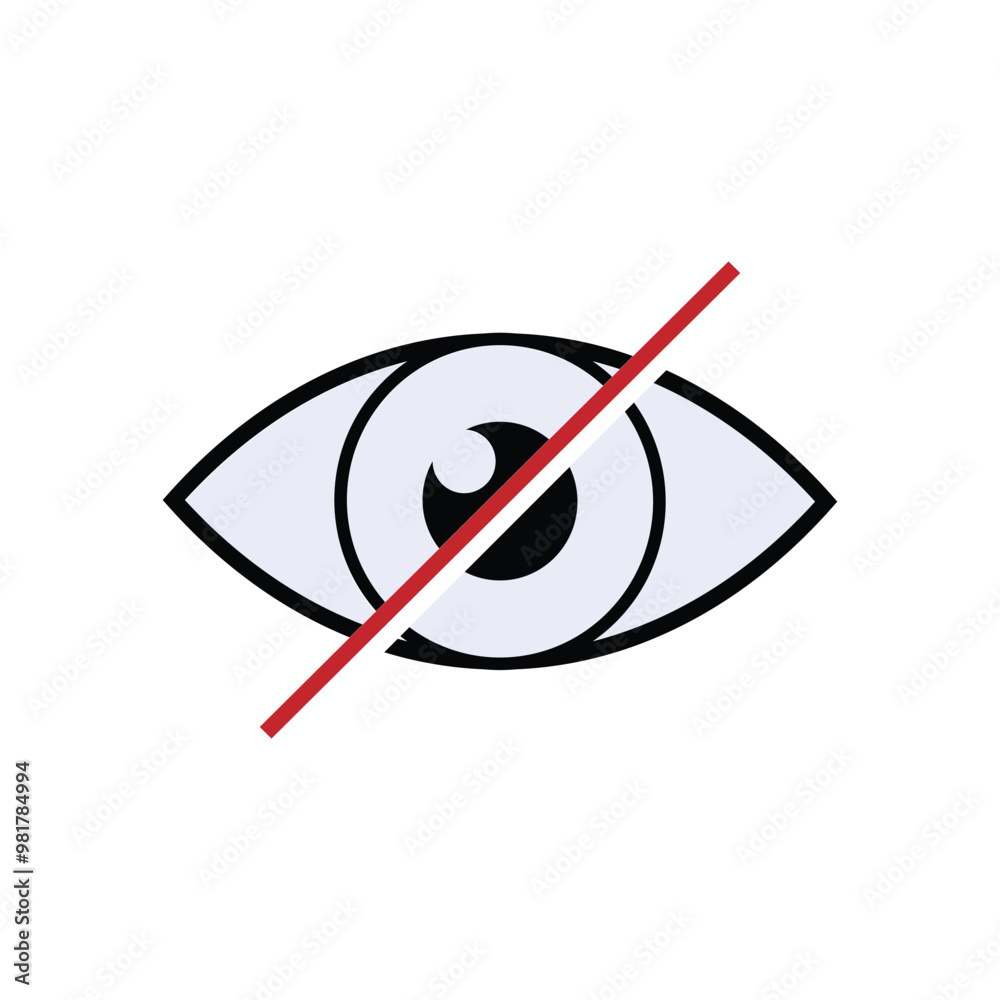 Blind People Icon. No See Symbol Presented in Line Art Style for Design, Presentation, Website or Apps Elements – Vector. Blind People Icon. No See Symbol Presented in Line Art Style for Design, Presentation, Website or Apps Elements – Vector.