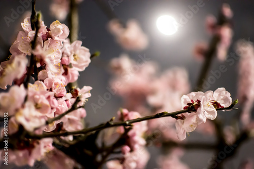 Spring & Sakura in the Full Moonlight
Tokyo, Japan